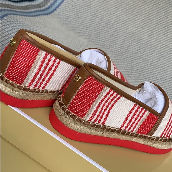 MICHAEL KORS MATHILDE ESPADRILLE CANVAS SCARLET ML - Picture 10 of 16